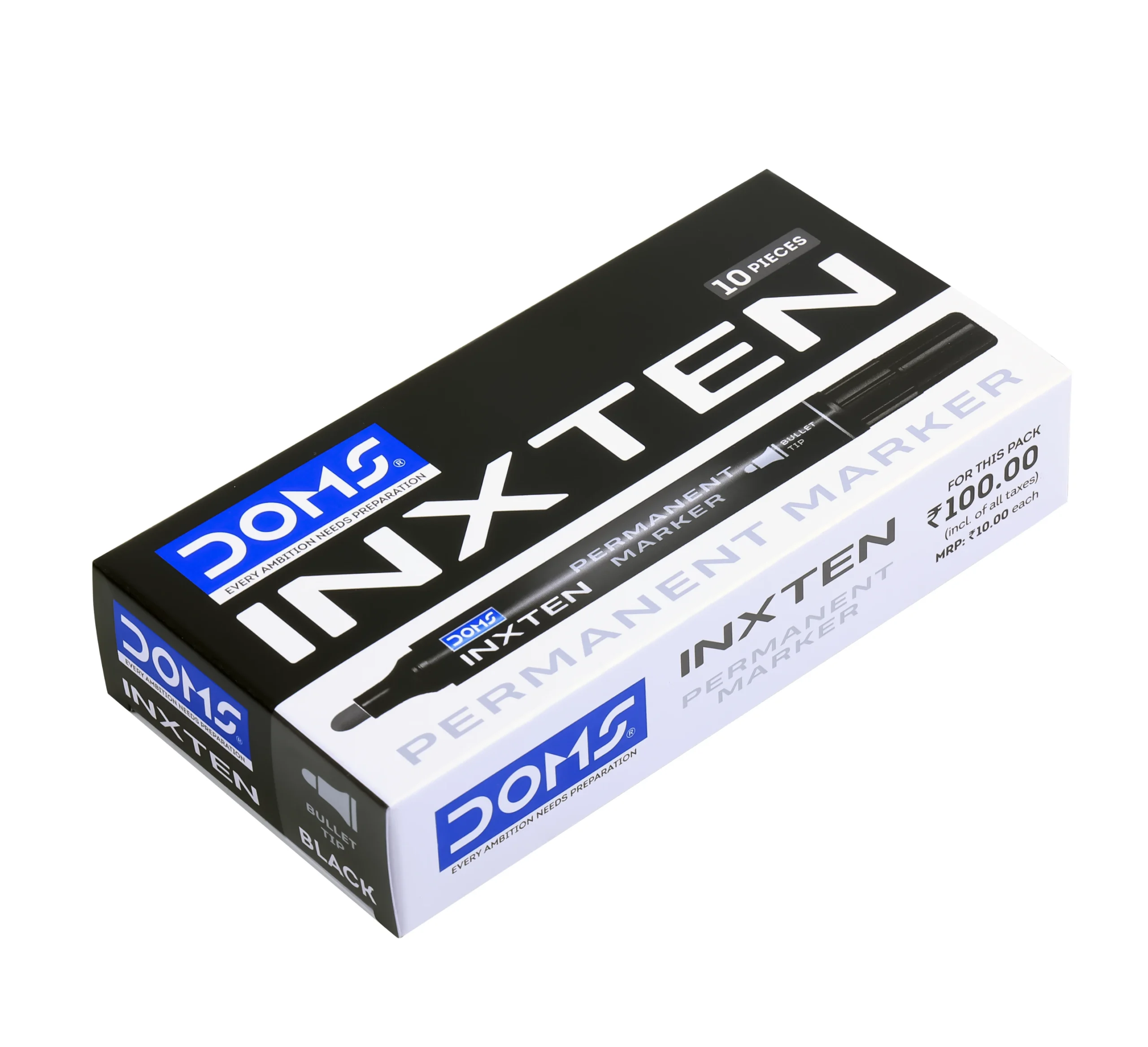 DOMS Inxten 12 Permanent Marker Pens